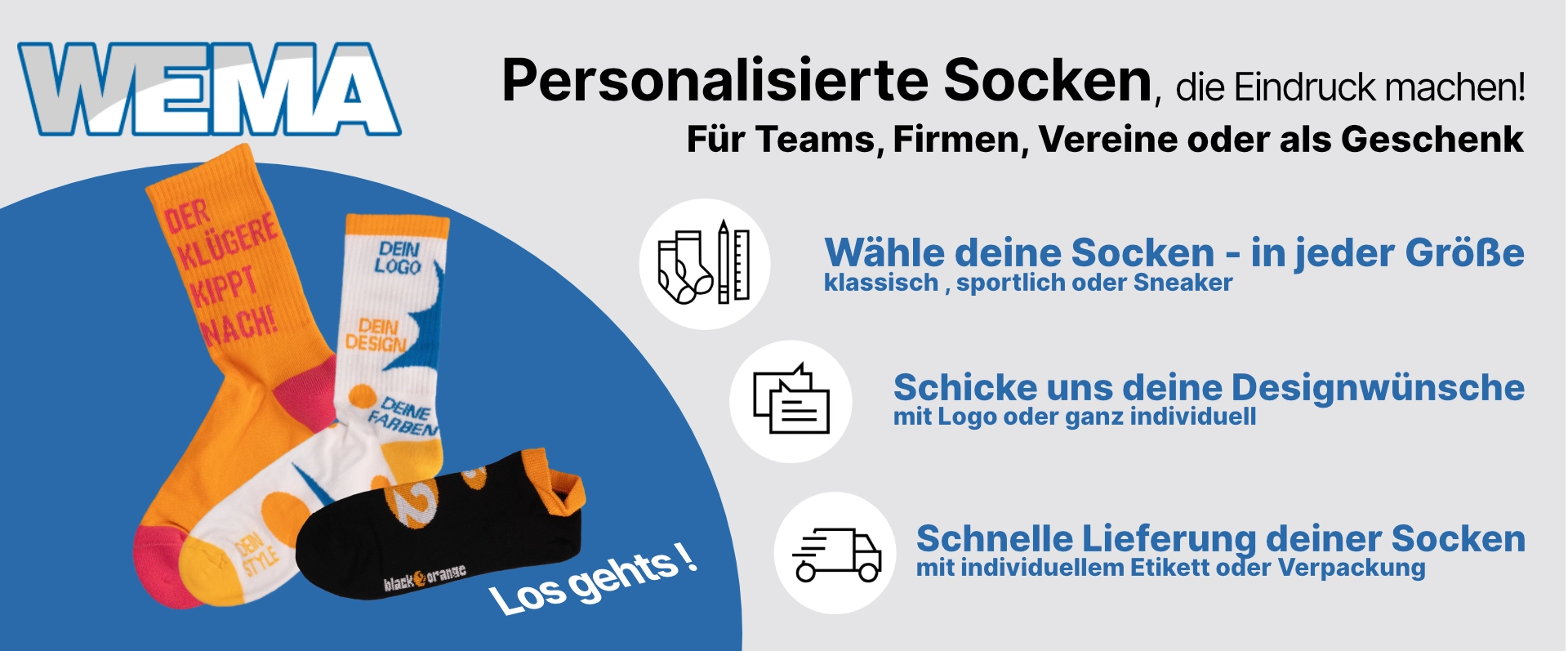 WEMA-Personalisierte Socken-Slider-Desktop