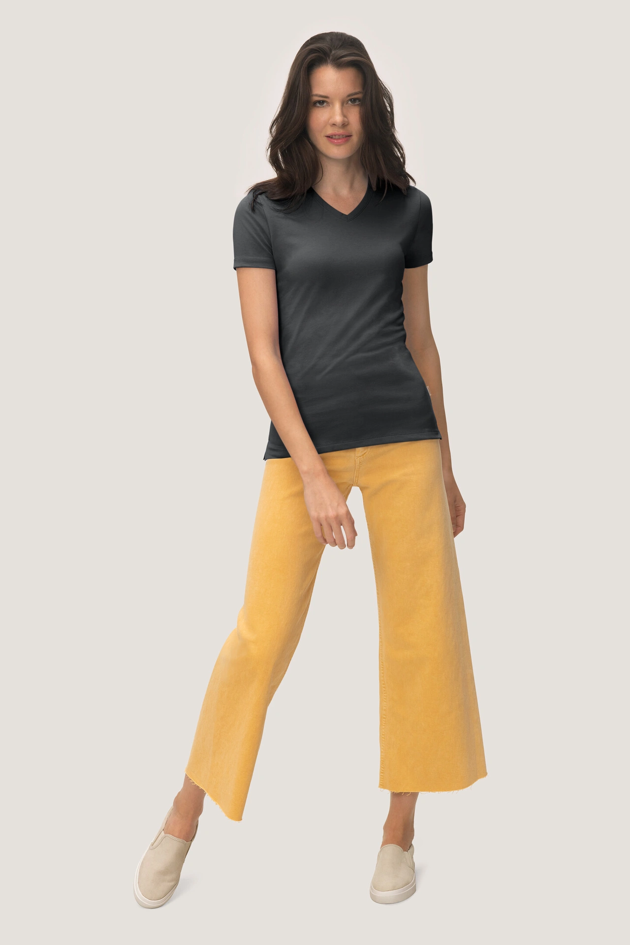 HAKRO Damen-V-Shirt 169 Cotton-Tec HAKRO Damen-V-Shirt 169 Cotton-Tec