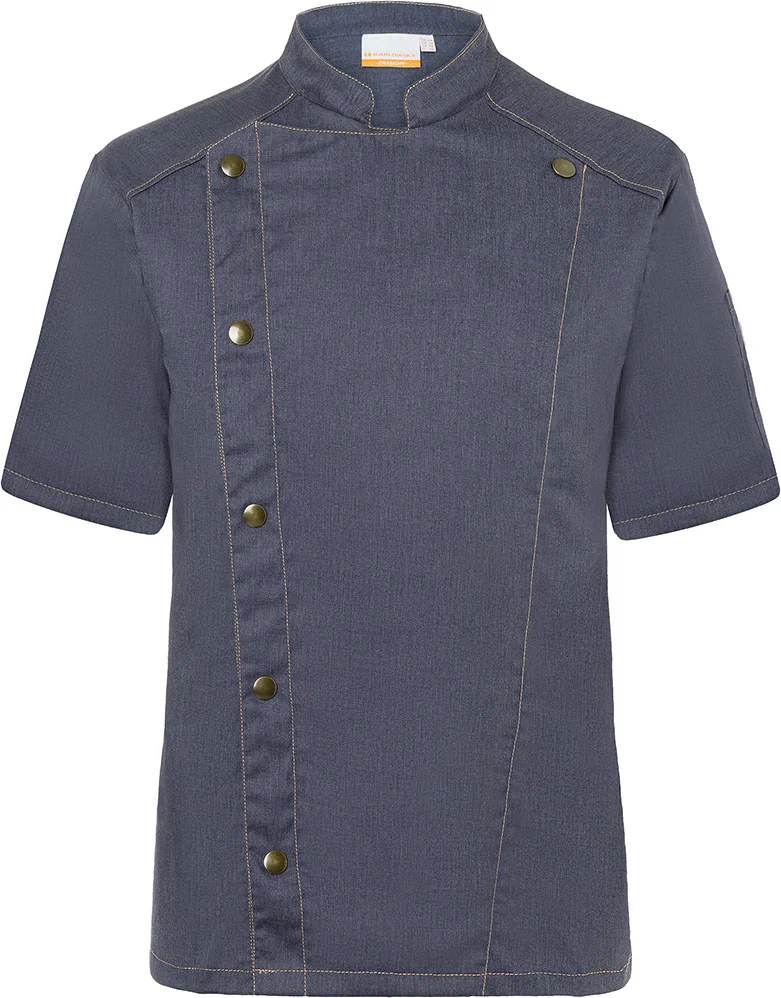 KARLOWSKY Kurzarm Kochjacke Jeans-Style