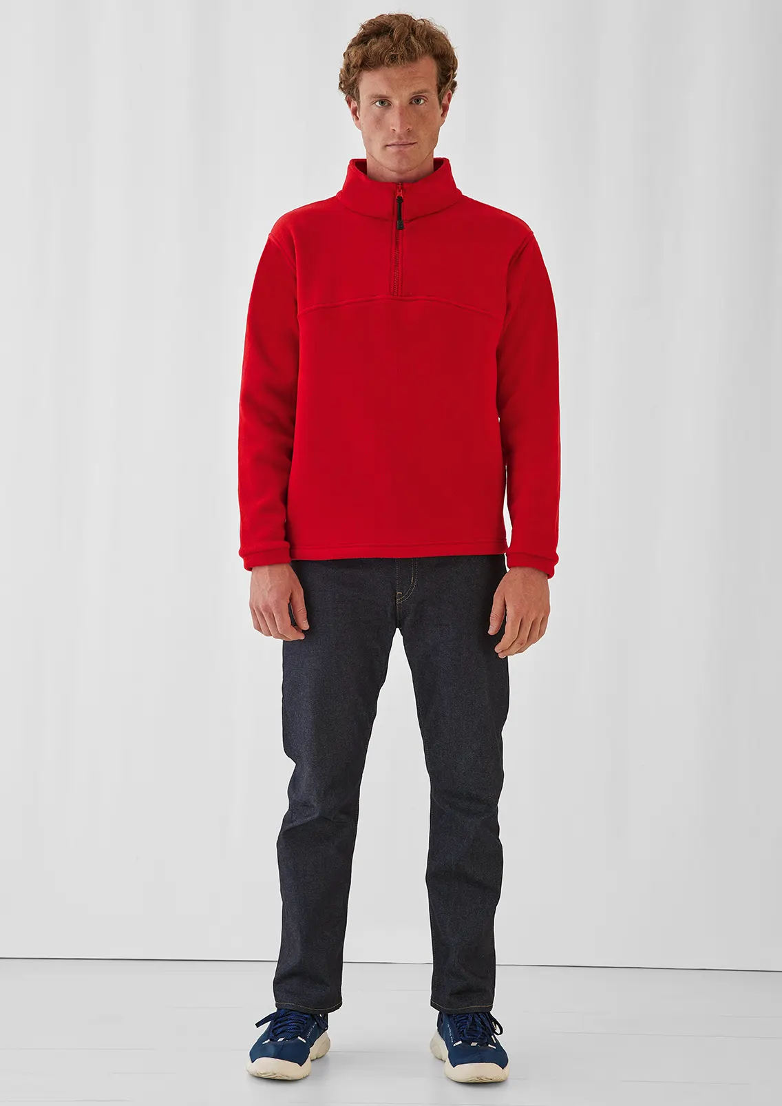 B&C Half Zip Fleece Highlander + Men