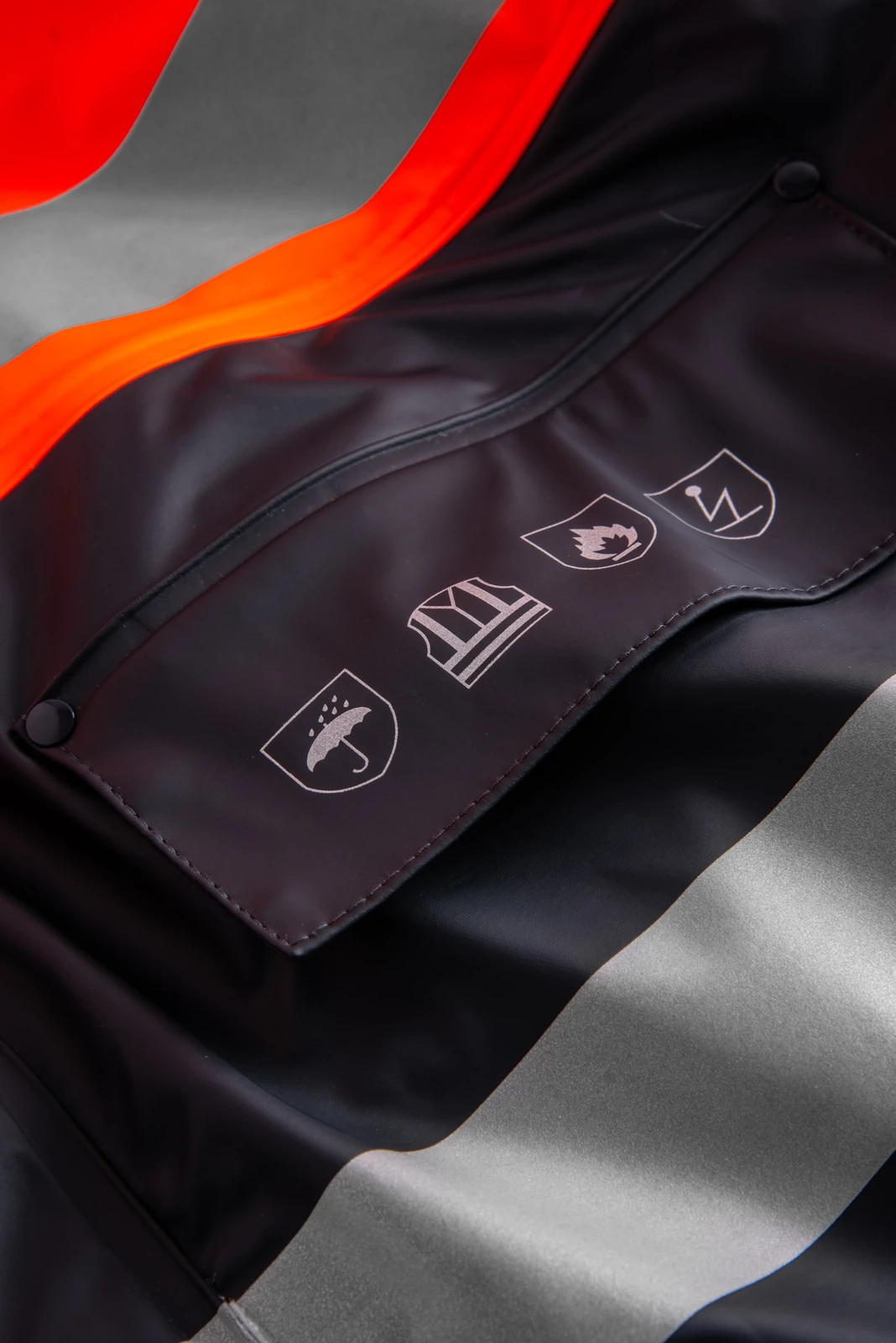 Lyngsøe FR-LR32 Flammhemmende Hi-Vis Winterjacke mit herausnehmbarem Steppfutter