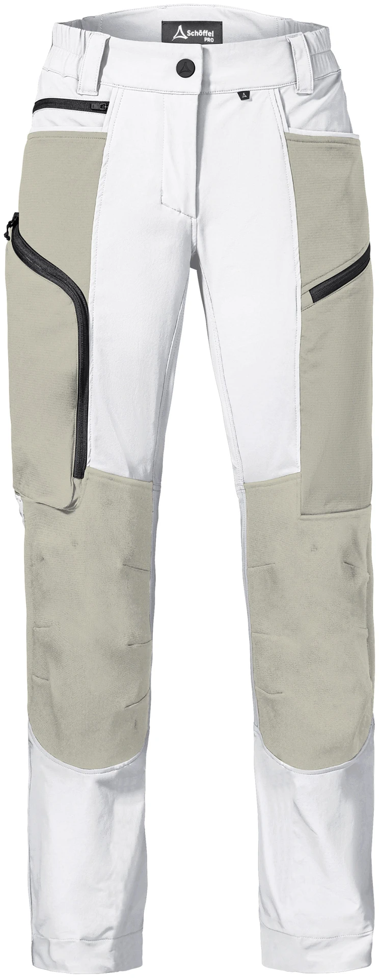 schoeffel-pro-6163-maschine-knieschutz-stretchhose-damen-weiss-front-1 Schöffel PRO 6163 Damen MASCHINE KNIESCHUTZ Stretchhose