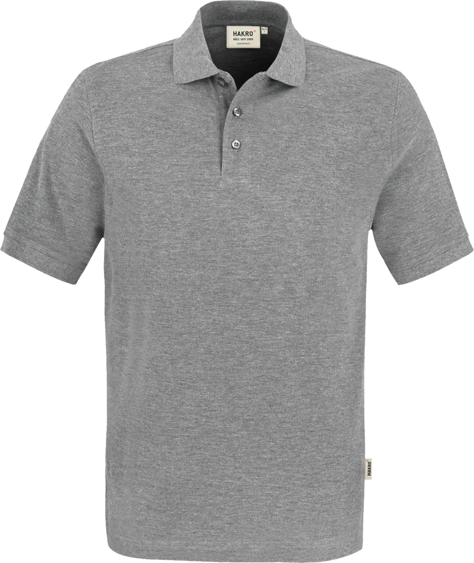 hakro-810-poloshirt-classic-graumeliert-front-1 HAKRO Poloshirt 810 Classic
