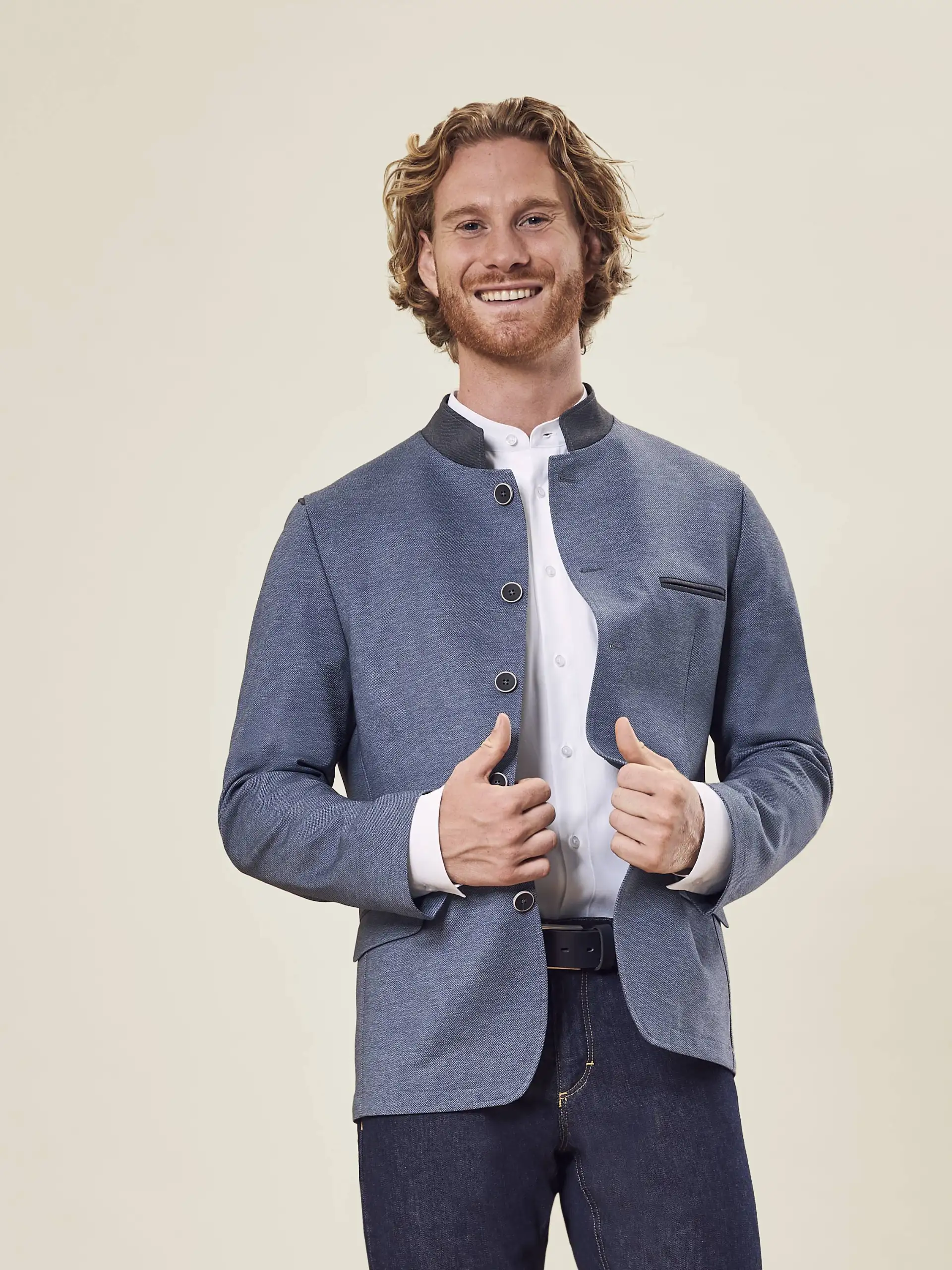 GREIFF Herren Jerseysakko LANDHAUS Regular Fit