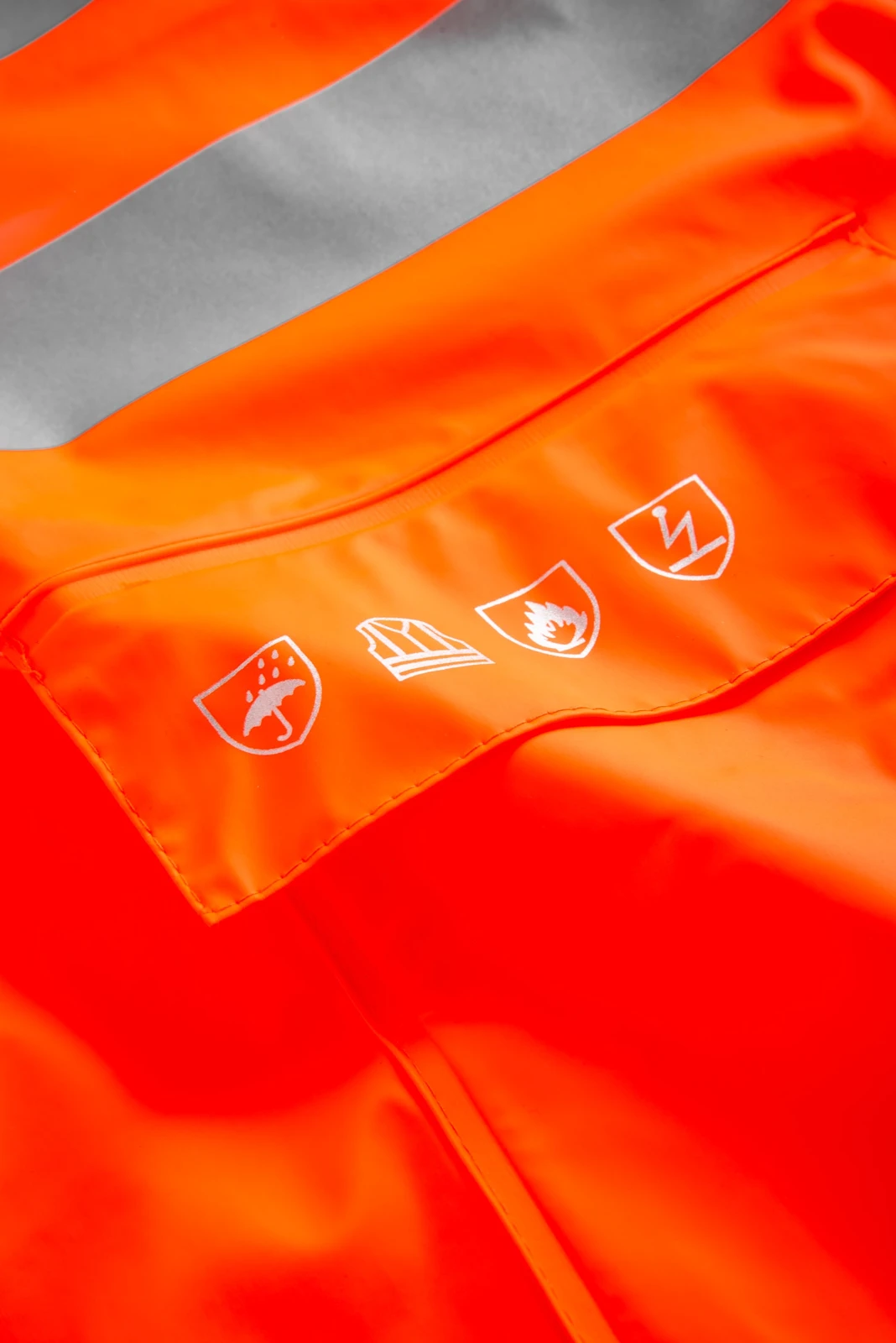 Lyngsøe FR-LR55 Flammhemmende Hi-Vis Regenjacke