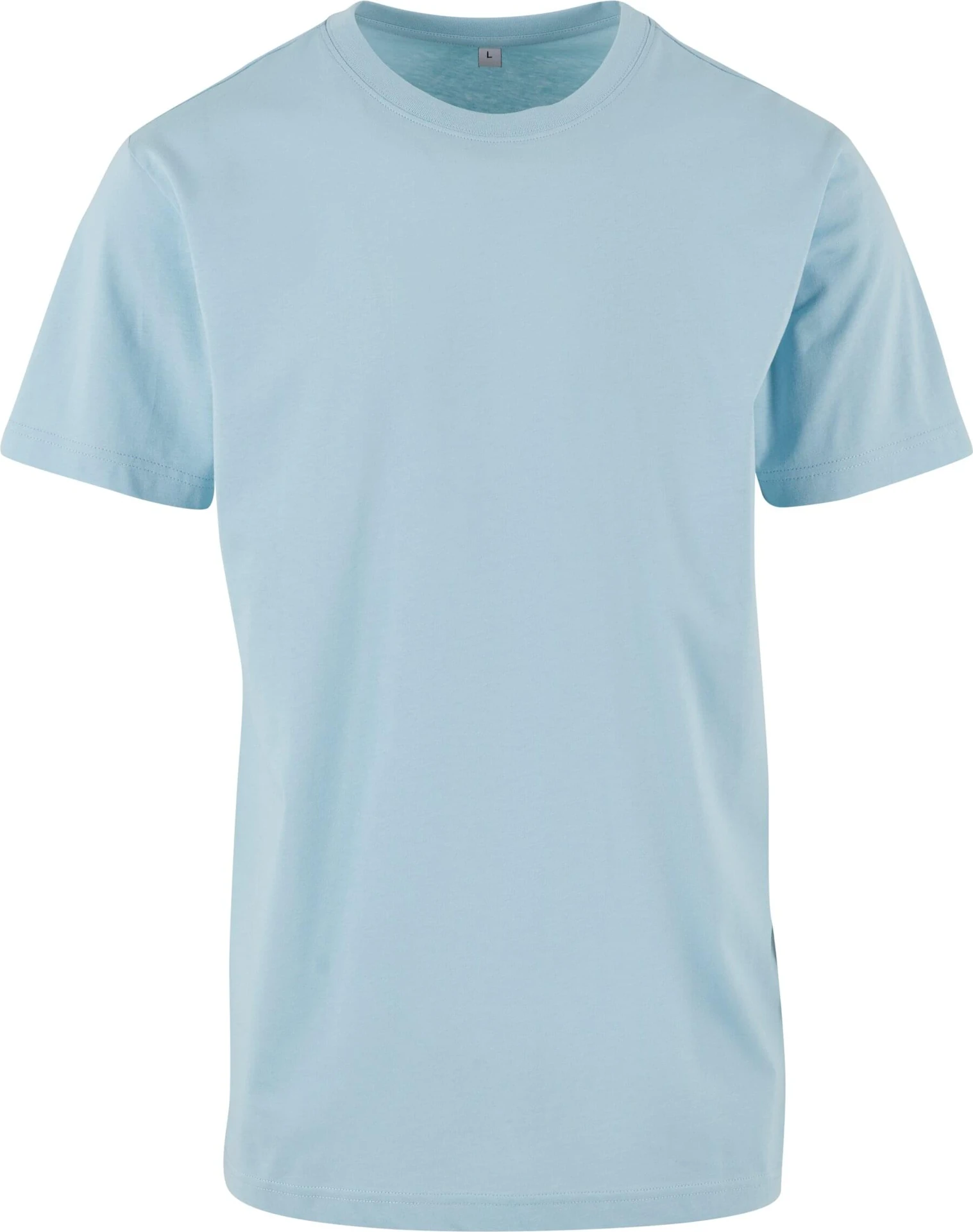 BYB-BB010-basic-round-neck-t-shirt-oceanblue-front-4 Build Your Brand Basic Round Neck T-Shirt