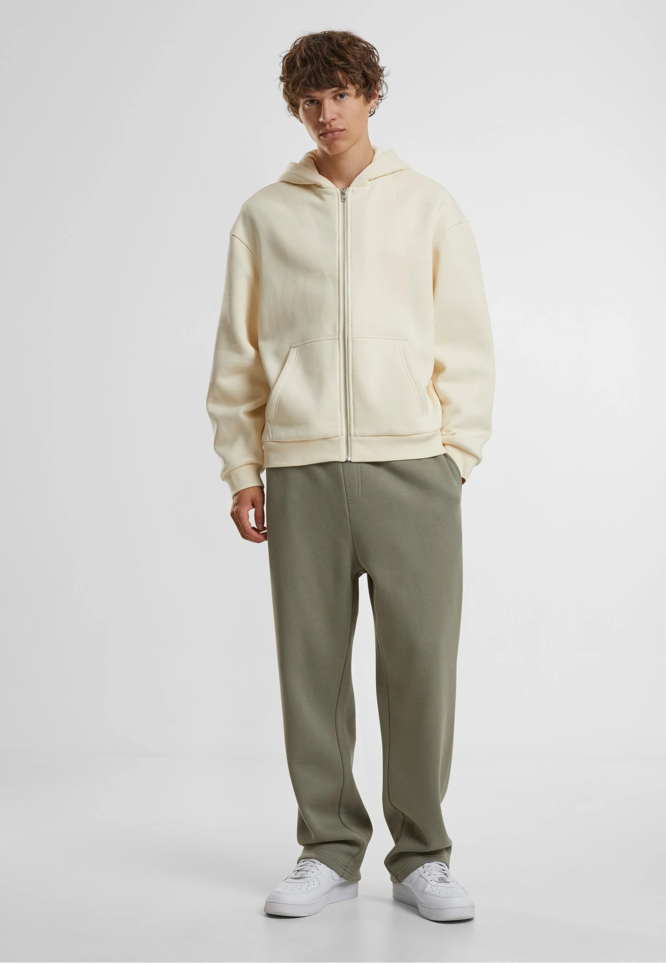 Build Your Brand Fluffy Track Sweatpants