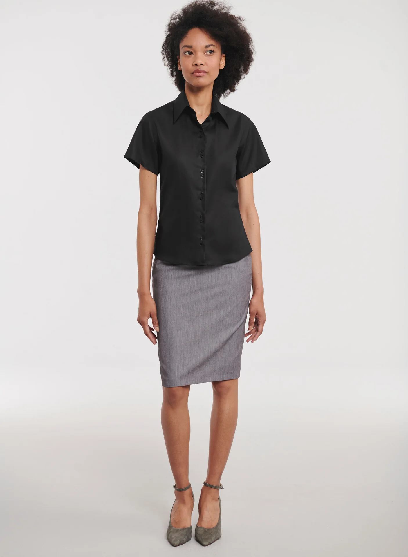 Russell Ladies Short Sleeve Ultimate Non-Iron Shirt