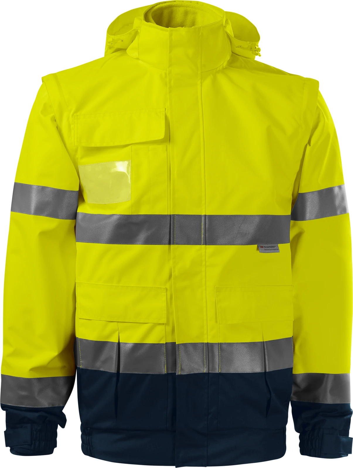rimeck-5v2-jacke-hv-guard-4-in-1-fluoreszierendesgelb-front-2 RIMECK Jacke HV Guard 4 in 1