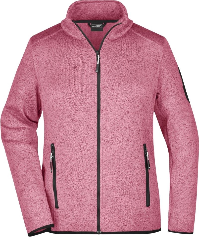 James & Nicholson Ladies Knitted Fleece Jacket 