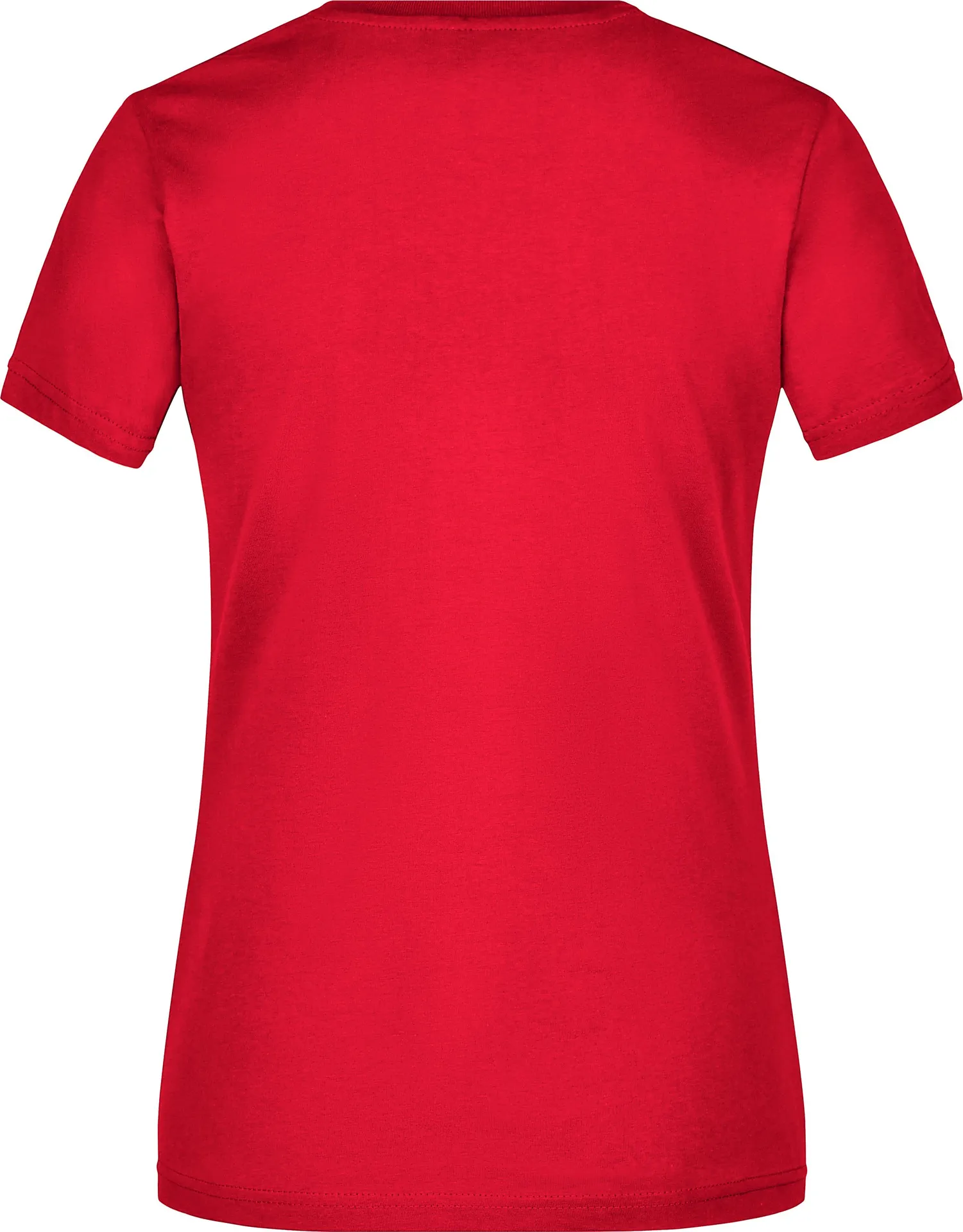 jn972-ladies-slim-fit-v-t-shirt-red-back-5 James & Nicholson Ladies Slim Fit V-T