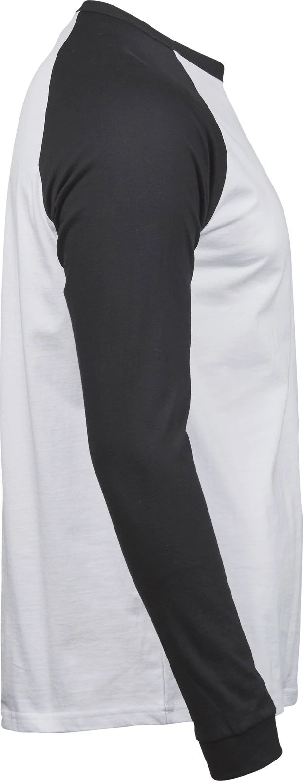 tee-jays-5072-mens-baseball-t-shirt-white-black-right-4 TEE JAYS Men's Baseball Tee