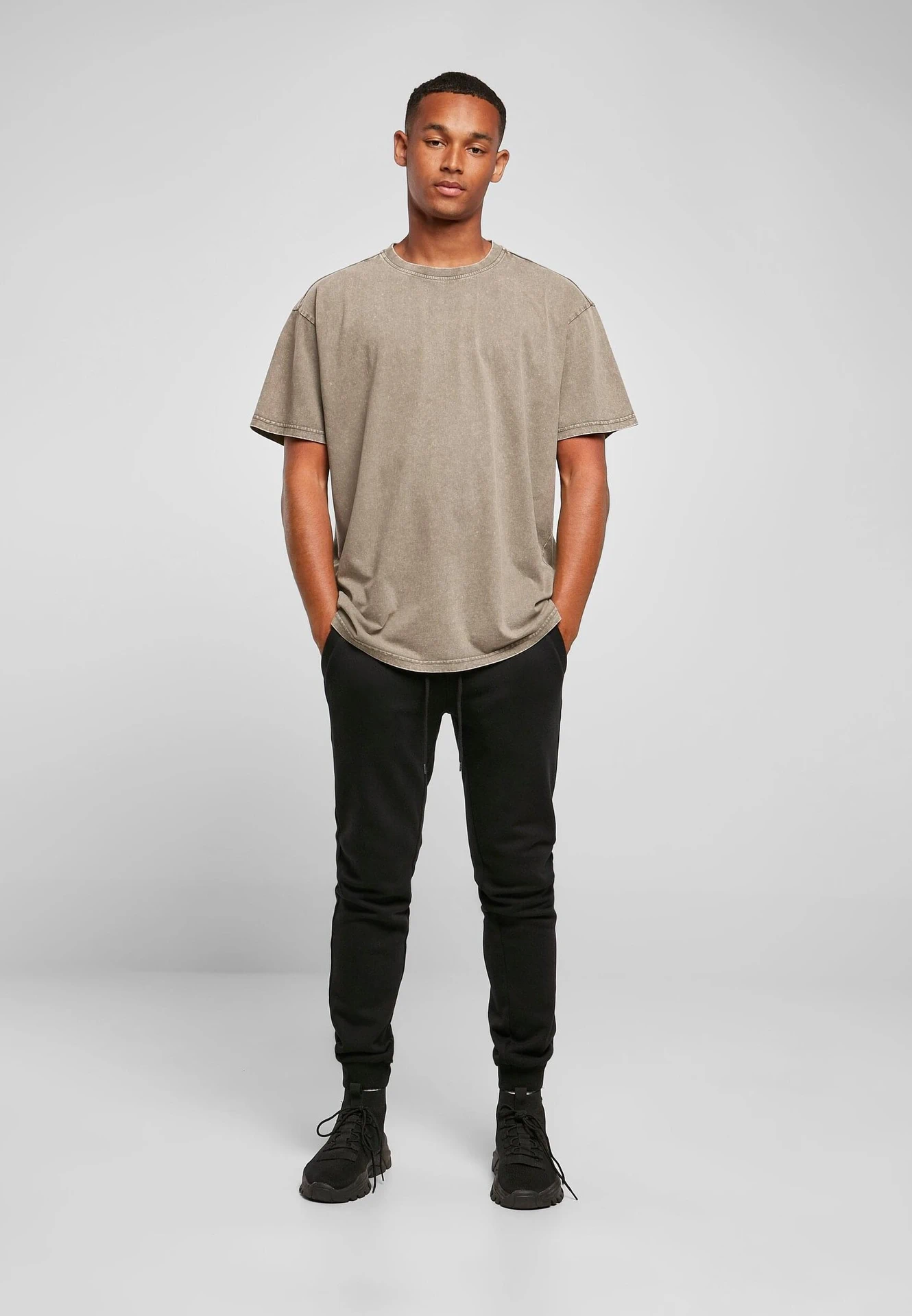 Build Your Brand Acid Washed Heavy Oversize Tee