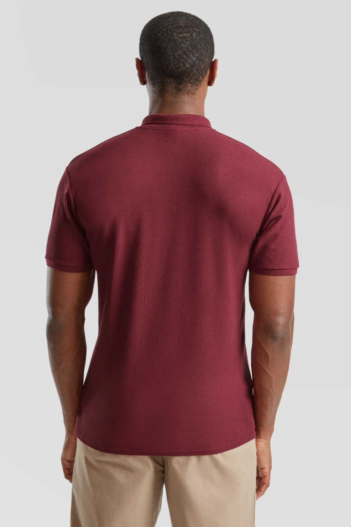 fruit-of-the-loom-63-402-0-poloshirt-65-35-burgundy-model-2 F.O.L. 65/35 Piqué Polo