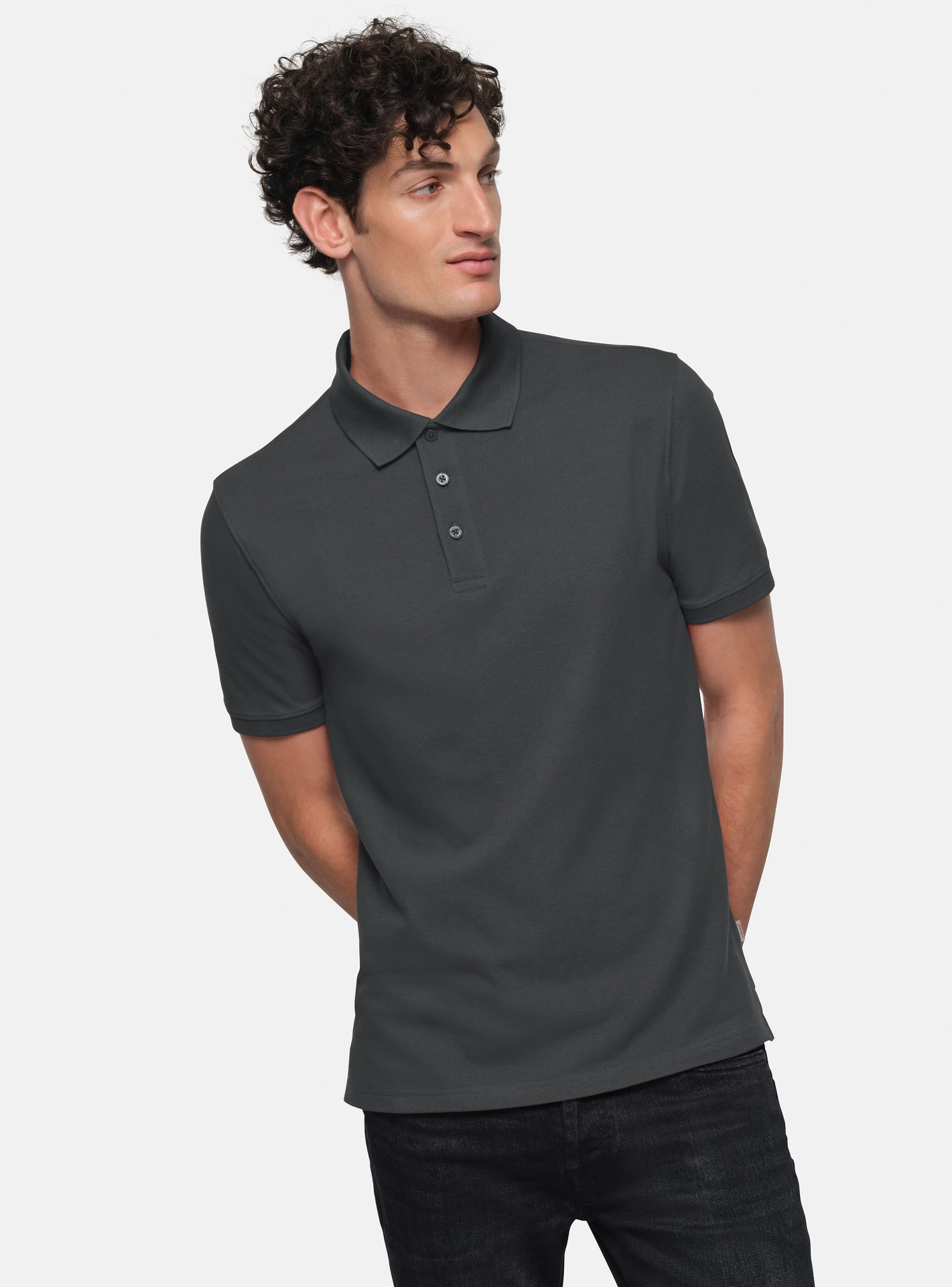 hakro-501-poloshirt-bio-baumwolle-karbongrau-model-0 HAKRO Poloshirt 501 Bio-Baumwolle GOTS