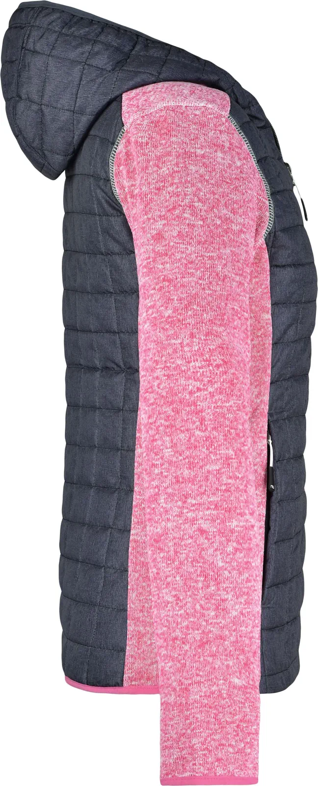 James & Nicholson Ladies Knitted Hybrid Jacket
