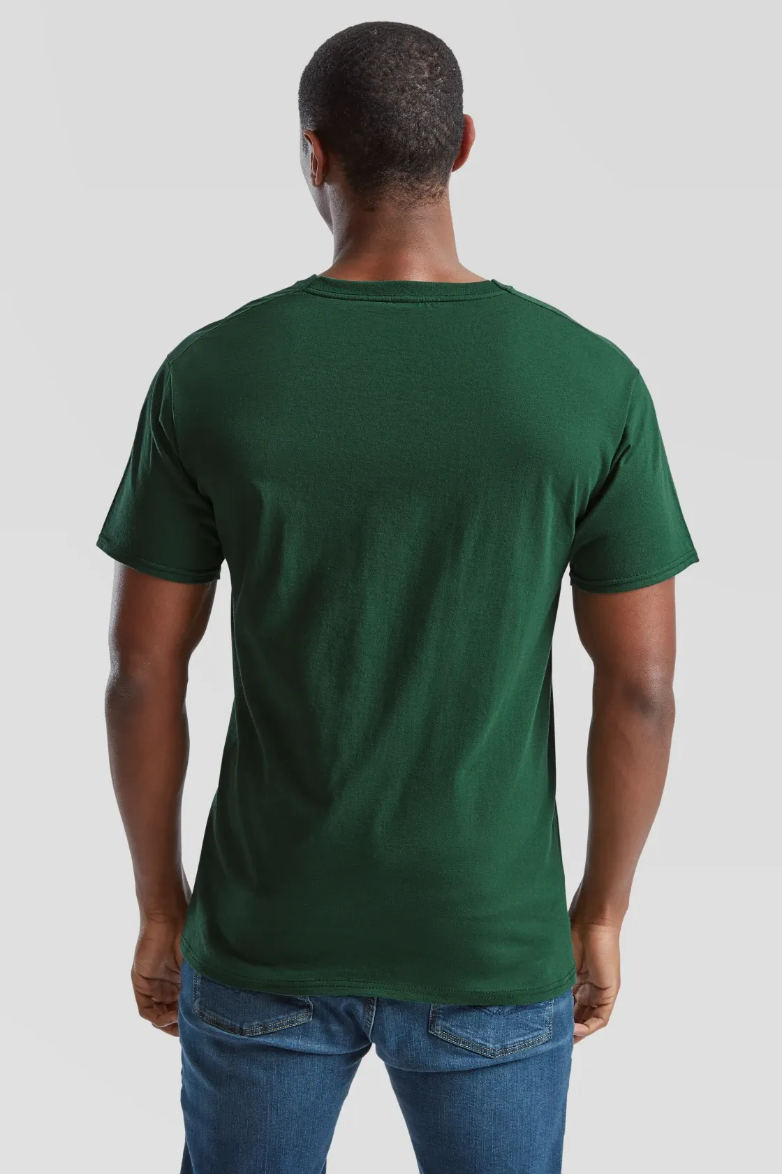 fruit-of-the-loom-61-036-0-valueweight-t-shirt-bottlegreen-model-2 F.O.L. Valueweight T