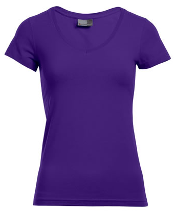 Promodoro Women's Slim Fit V-Neck-T