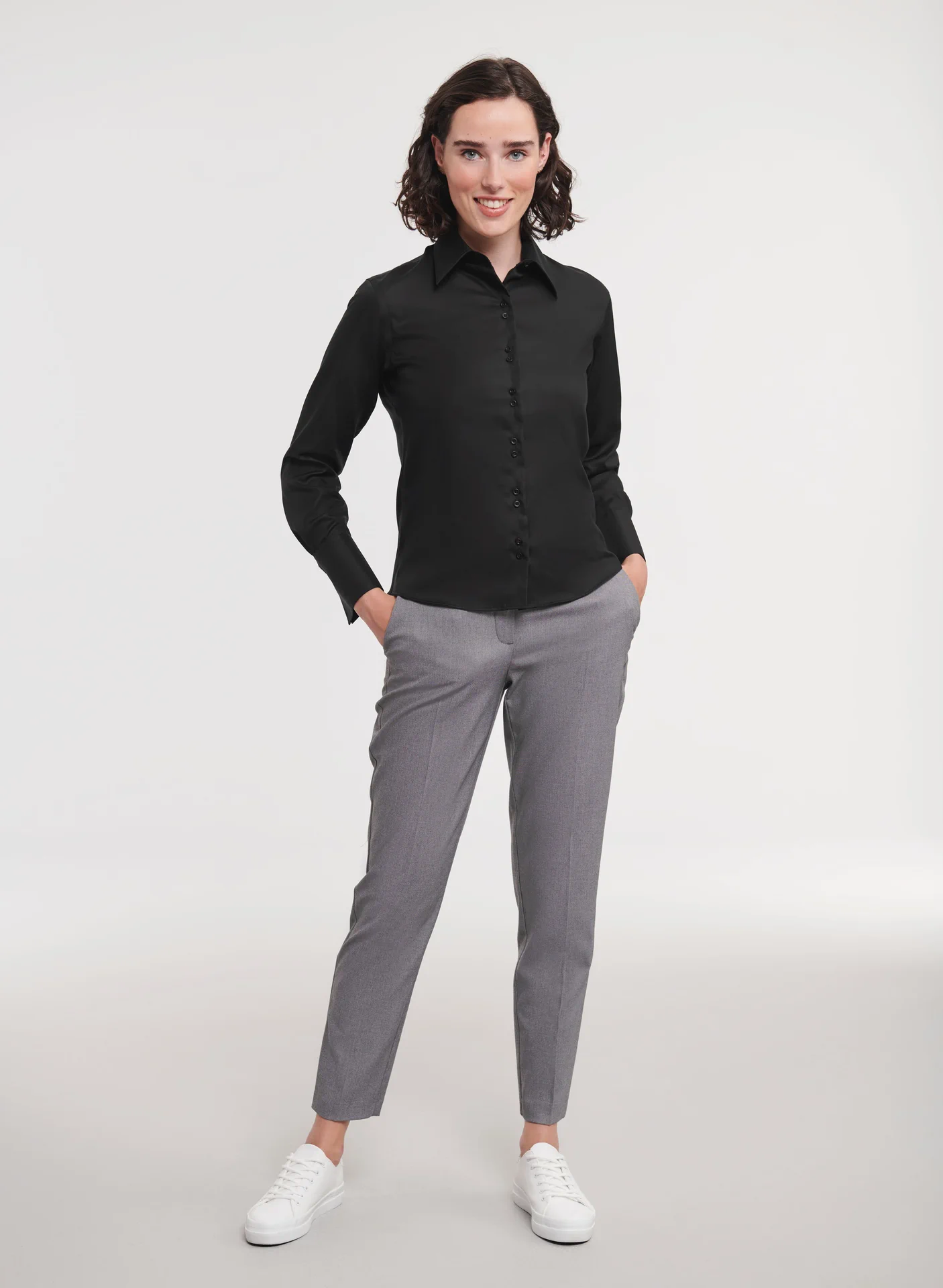 Russell Ladies Long Sleeve Ultimate Non-Iron Shirt