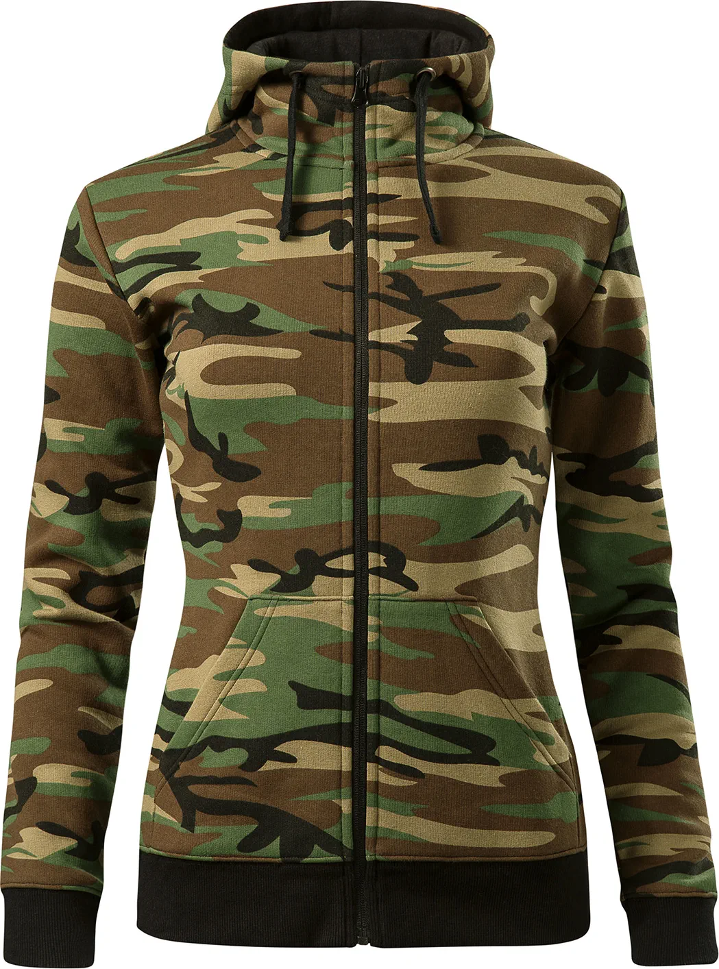 MALFINI Sweatshirt Damen Camo Zipper C20