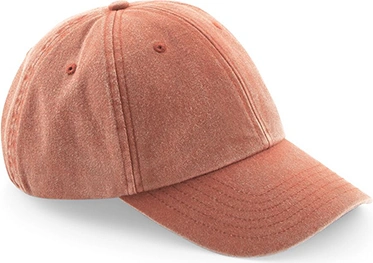 beechfield-b655-low-profile-vintage-cap-vintageorange-front-1 Beechfield Low Profile Vintage Cap