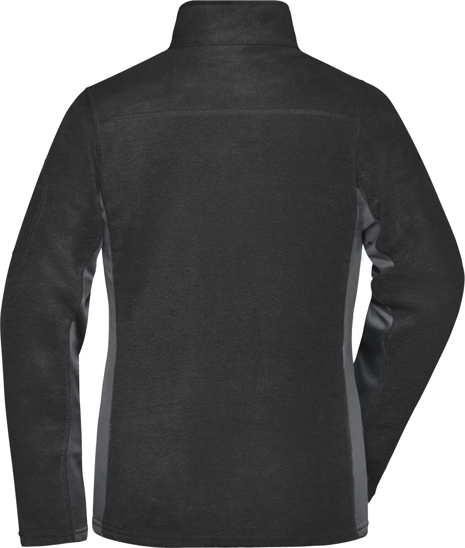 jn841-ladies-workwear-fleece-jacket-black-carbon-back-5 James & Nicholson Ladies Workwear Fleece Jacket -Strong-