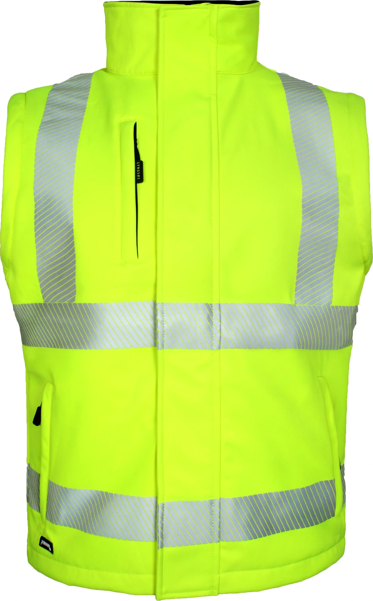 lyngsoe-fox471-atmungsaktive-hi-vis-softshell-jacke-leuchtgelb-schwarz-6 Lyngsøe FOX471 Atmungsaktive Hi-Vis Softshell Jacke