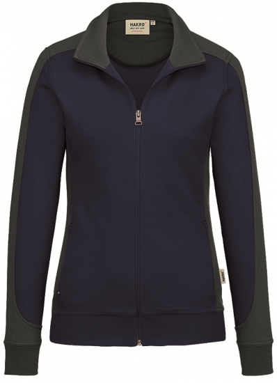 HAKRO Damen-Sweatjacke 277 Contrast Mikralinar®