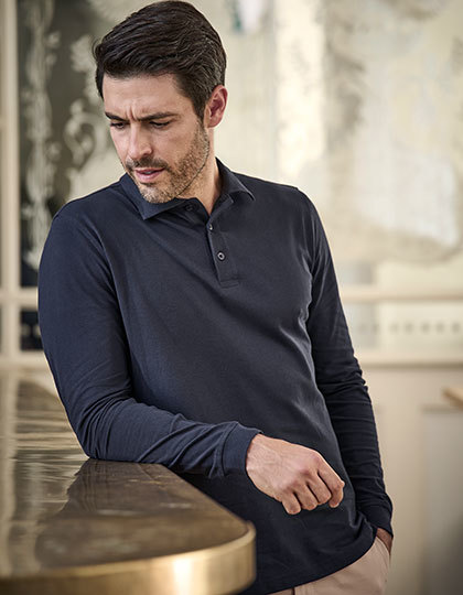 TEE JAYS Luxury Stretch Long Sleeve Polo TEE JAYS Luxury Stretch Long Sleeve Polo