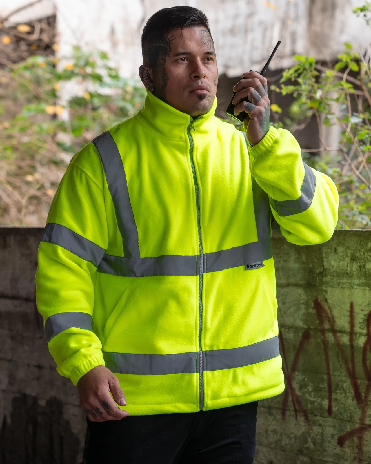 korntex-kxfj-hi-vis-safety-fleece-jacket-bergen-signalyellow-model-0 Korntex Hi-Vis Safety Fleece-Jacket Bergen