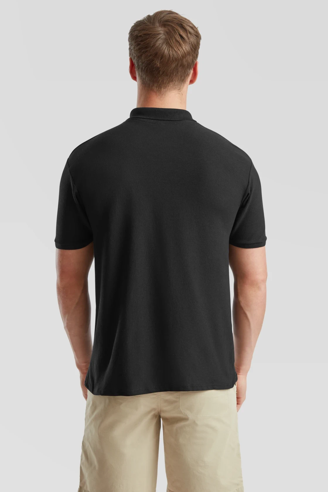 fruit-of-the-loom-63-402-0-poloshirt-65-35-black-model-2 F.O.L. 65/35 Piqué Polo