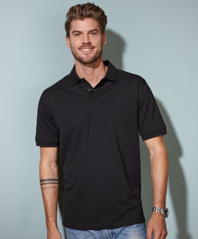 James & Nicholson Men`s Elastic Polo Piqué