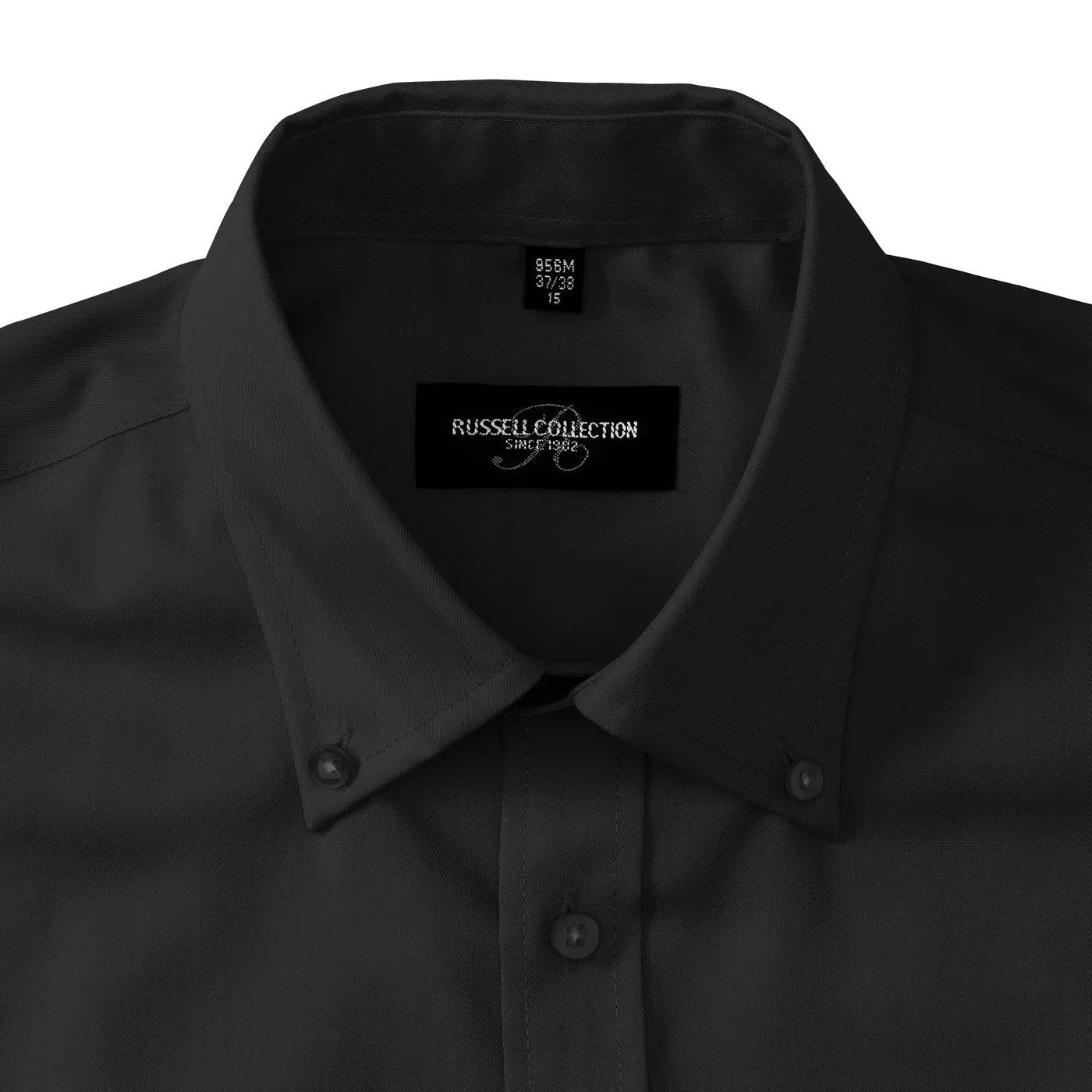 russell-r956m-mens-ls-ultimate-non-iron-shirt-black-detail-6 Russell Men's Long Sleeve Ultimate Non-Iron Shirt