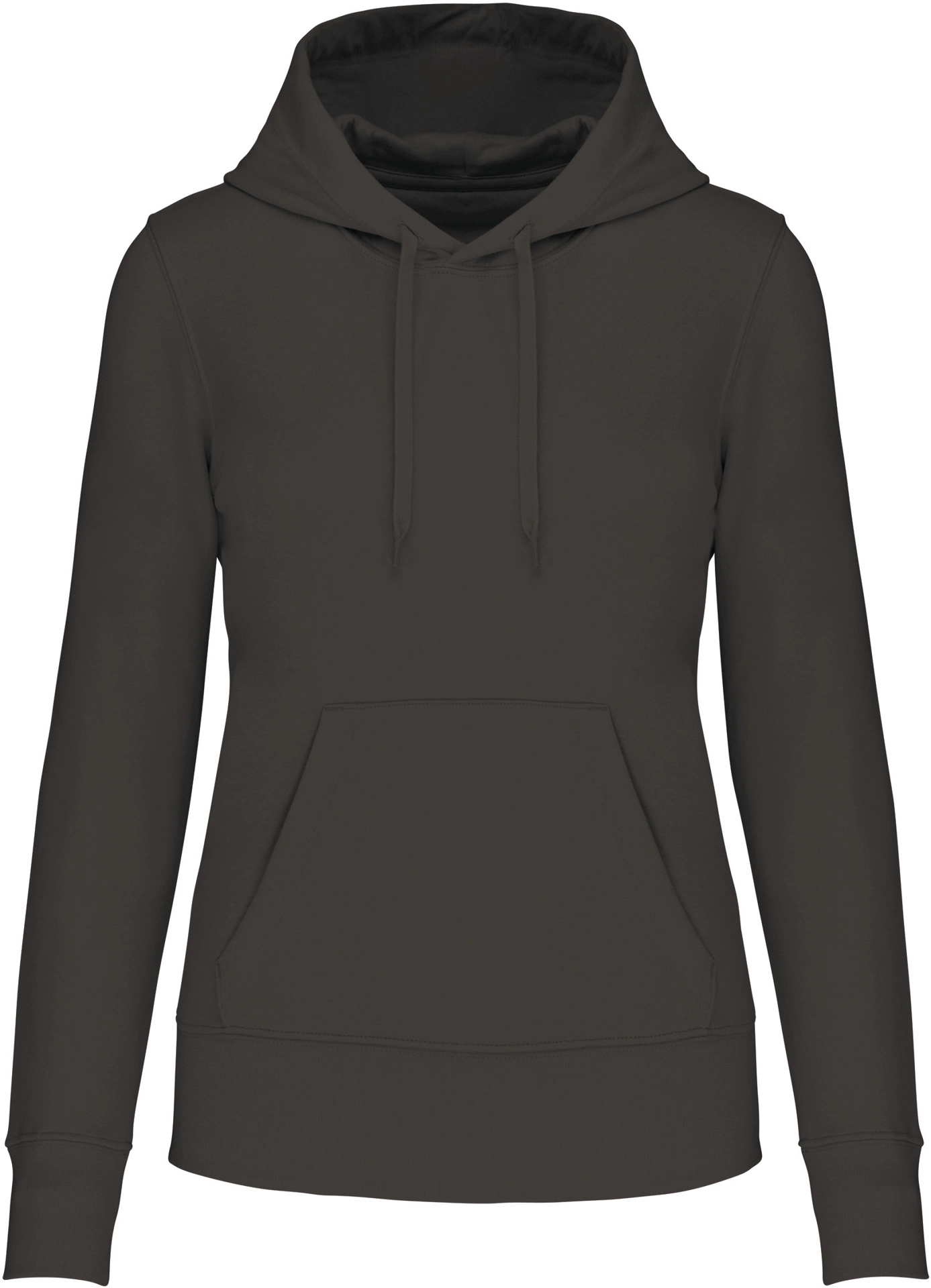 kariban-K4028-umweltfreundlicher-damen-kapuzen-sweater-darkgrey-front-3 Kariban Umweltfreundlicher Damen Kapuzen Sweater