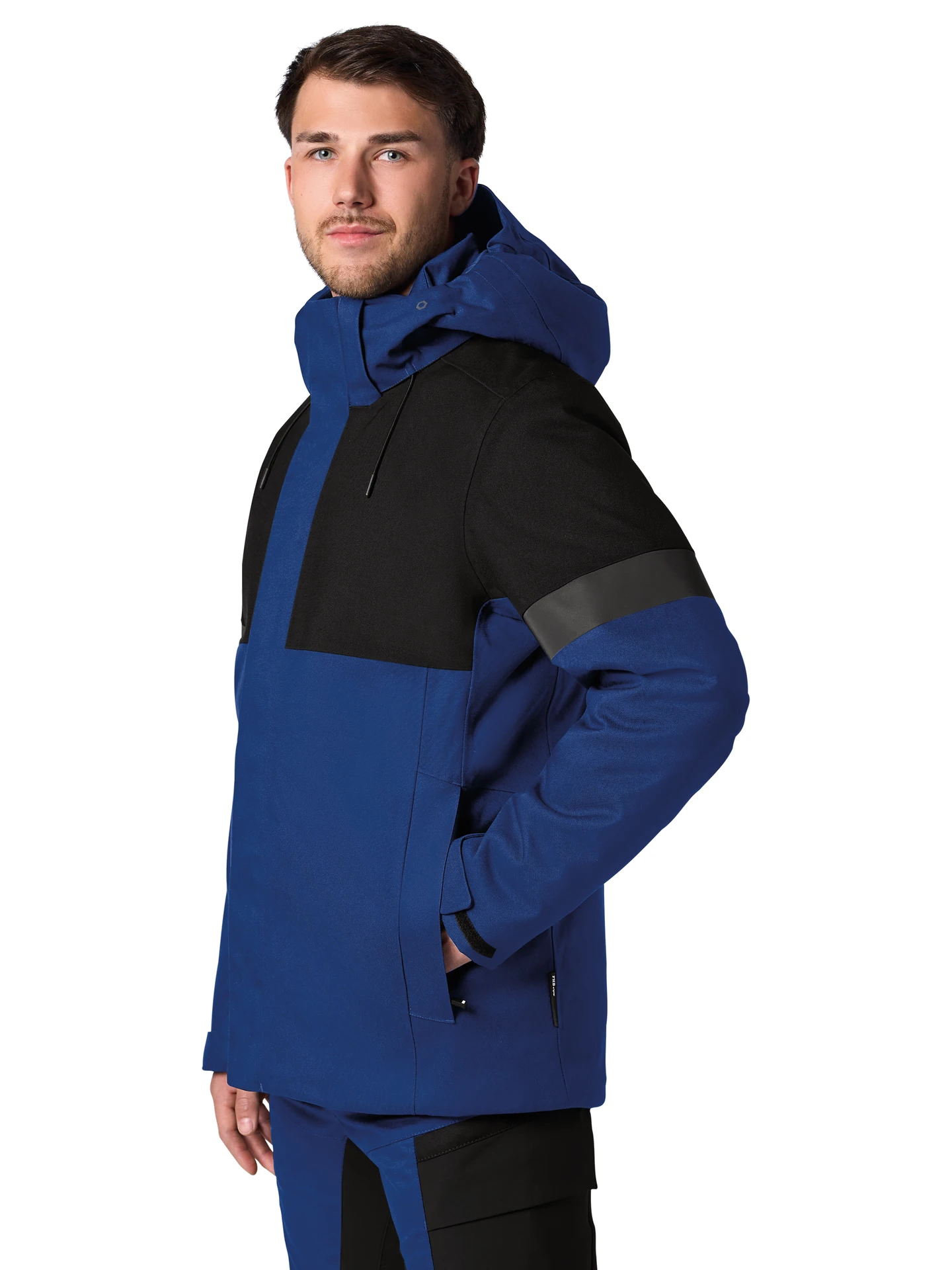 fhb-80236-winterjacke-adrian-royalblau-schwarz-model-1 FHB Winter-Arbeitsjacke ADRIAN