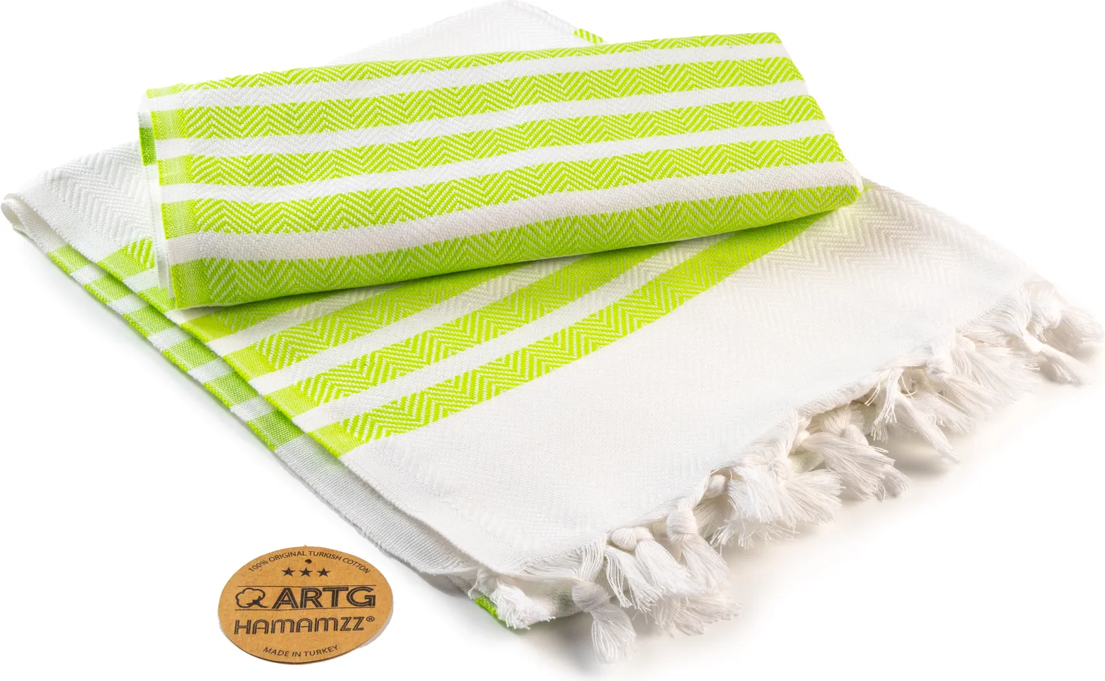 white/lime green