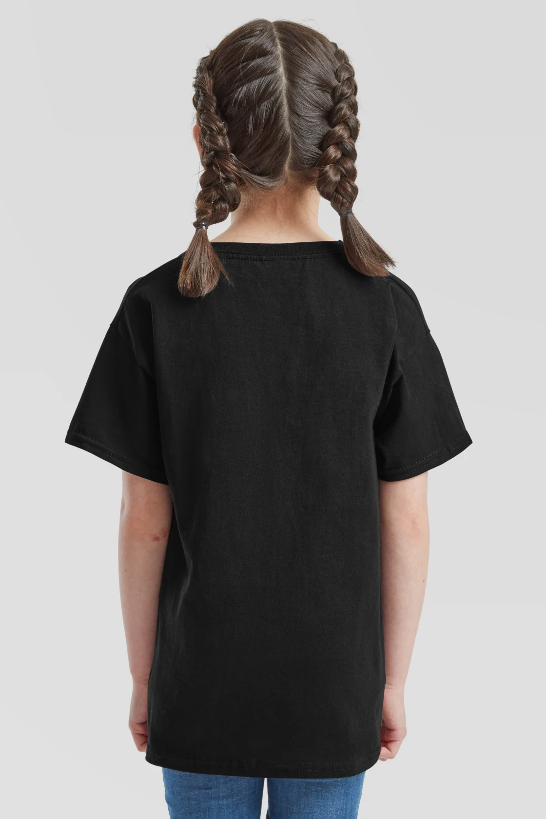 fruit-of-the-loom-61-033-0-kids-valueweight-t-shirt-black-model-2 F.O.L. Kids Valueweight T