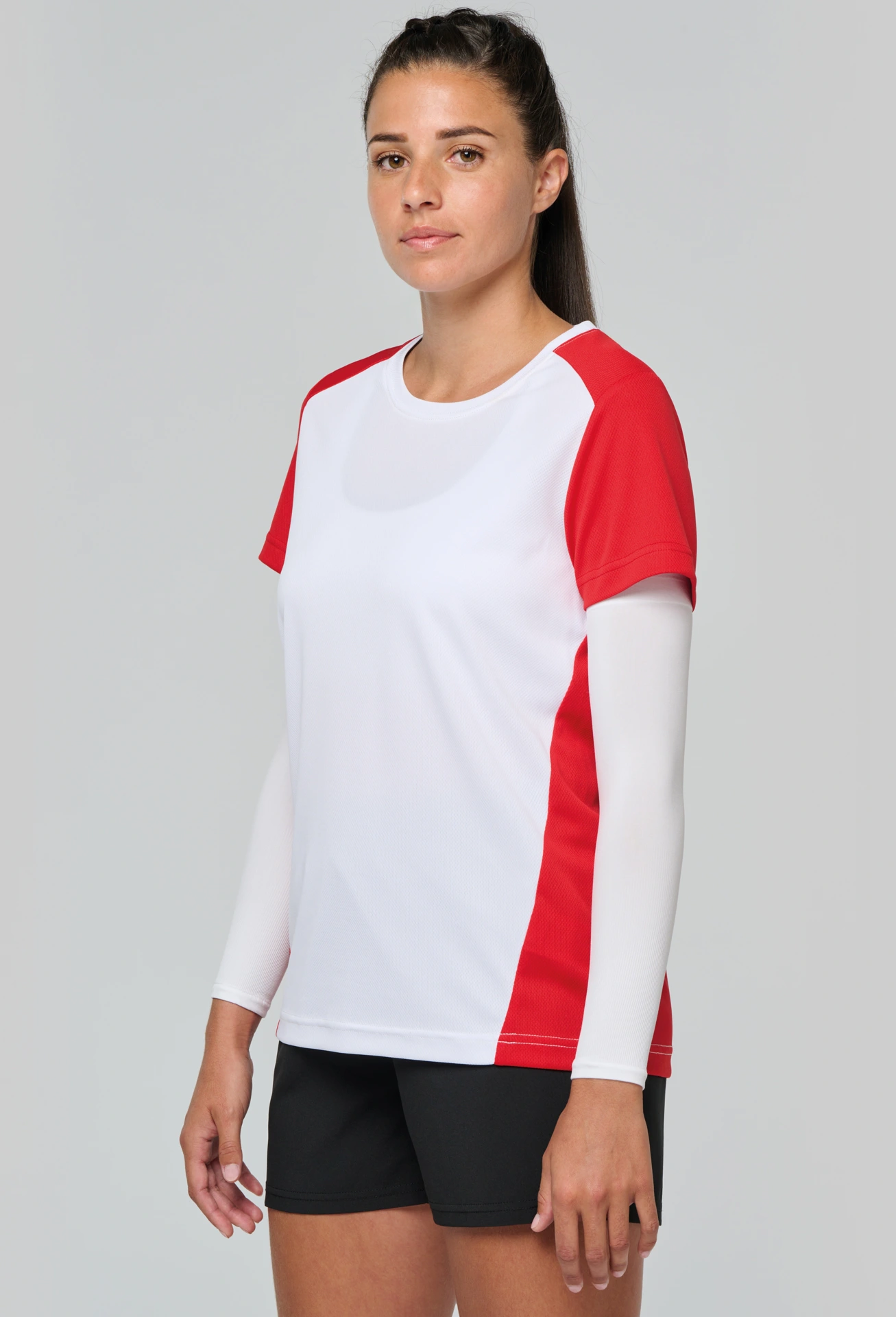 Kariban Damen Kontrast Sport Shirt