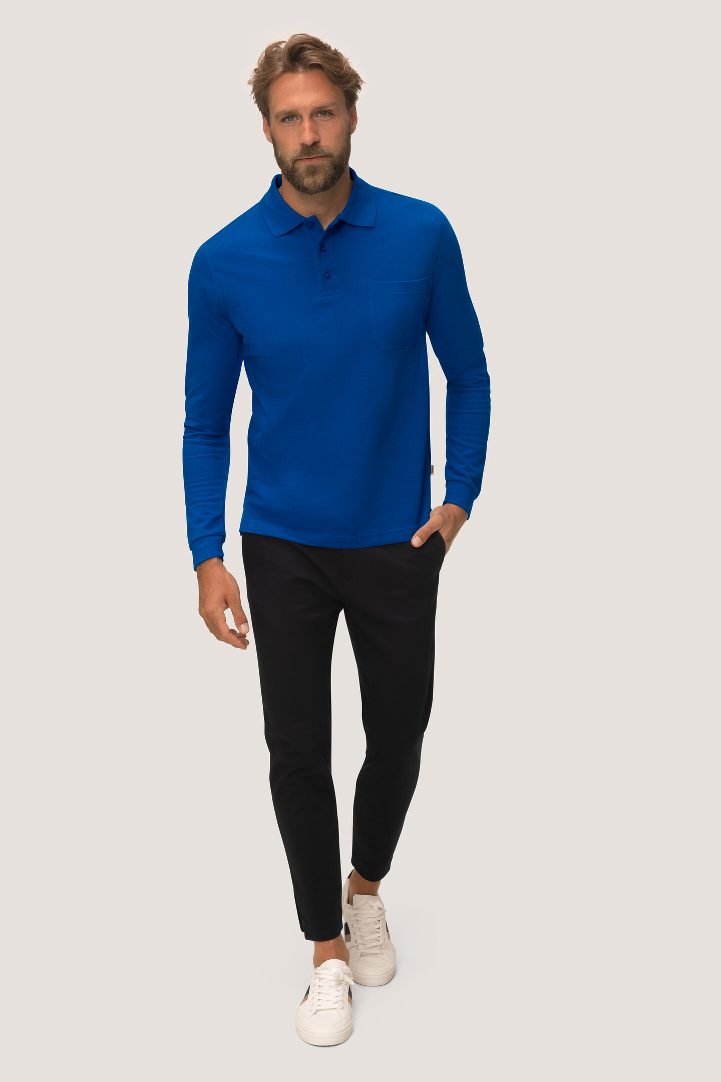 HAKRO Longsleeve-Pocket-Poloshirt 809 Top HAKRO Longsleeve-Pocket-Poloshirt 809 Top
