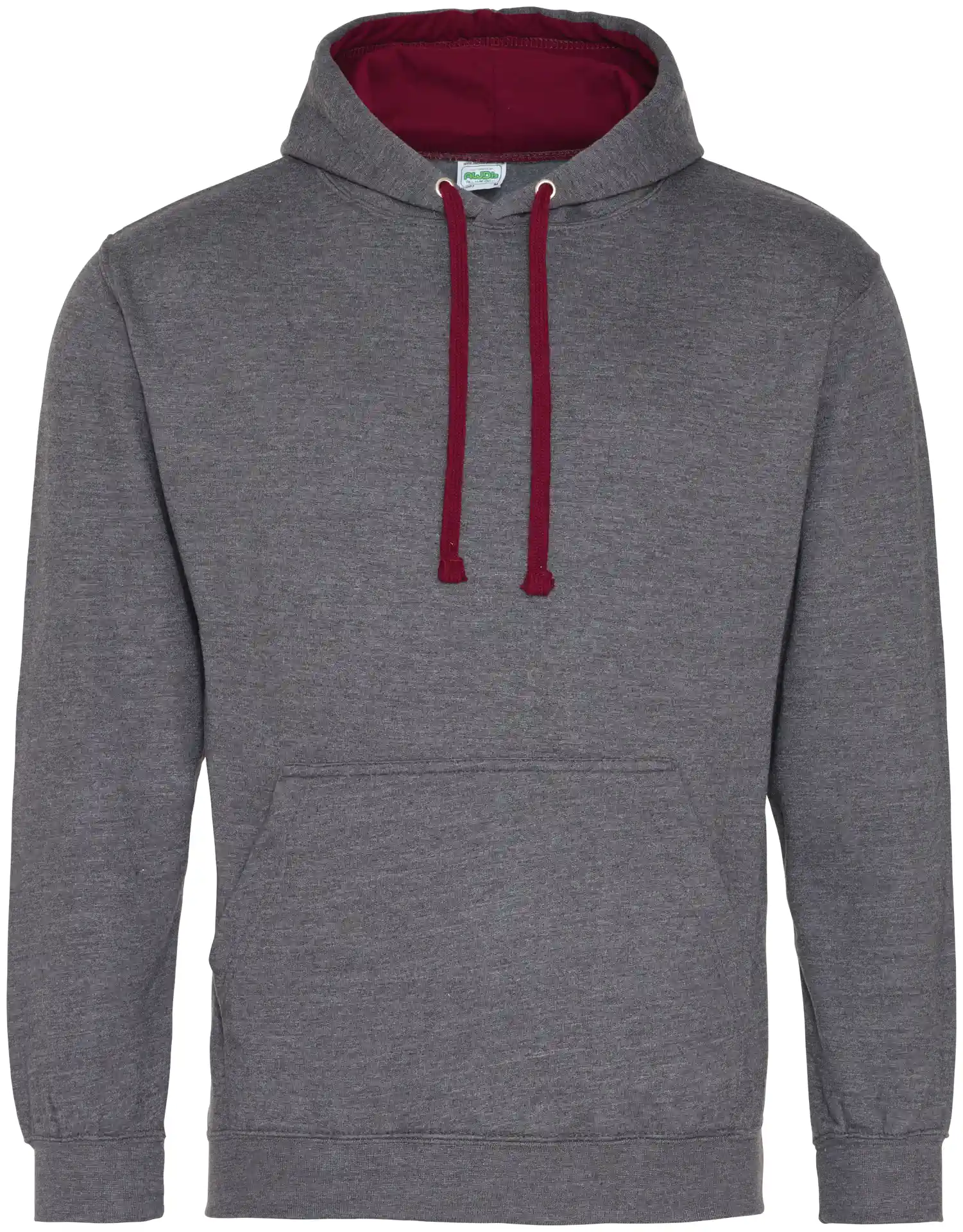 heather charcoal/burgundy