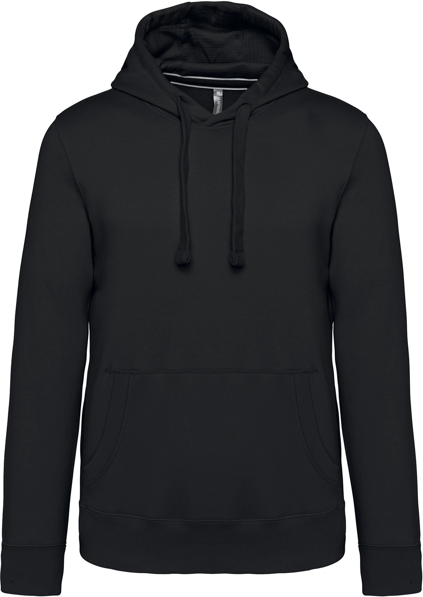 K489-kapuzen-sweater-black-front-3 Kariban Kapuzen Sweater