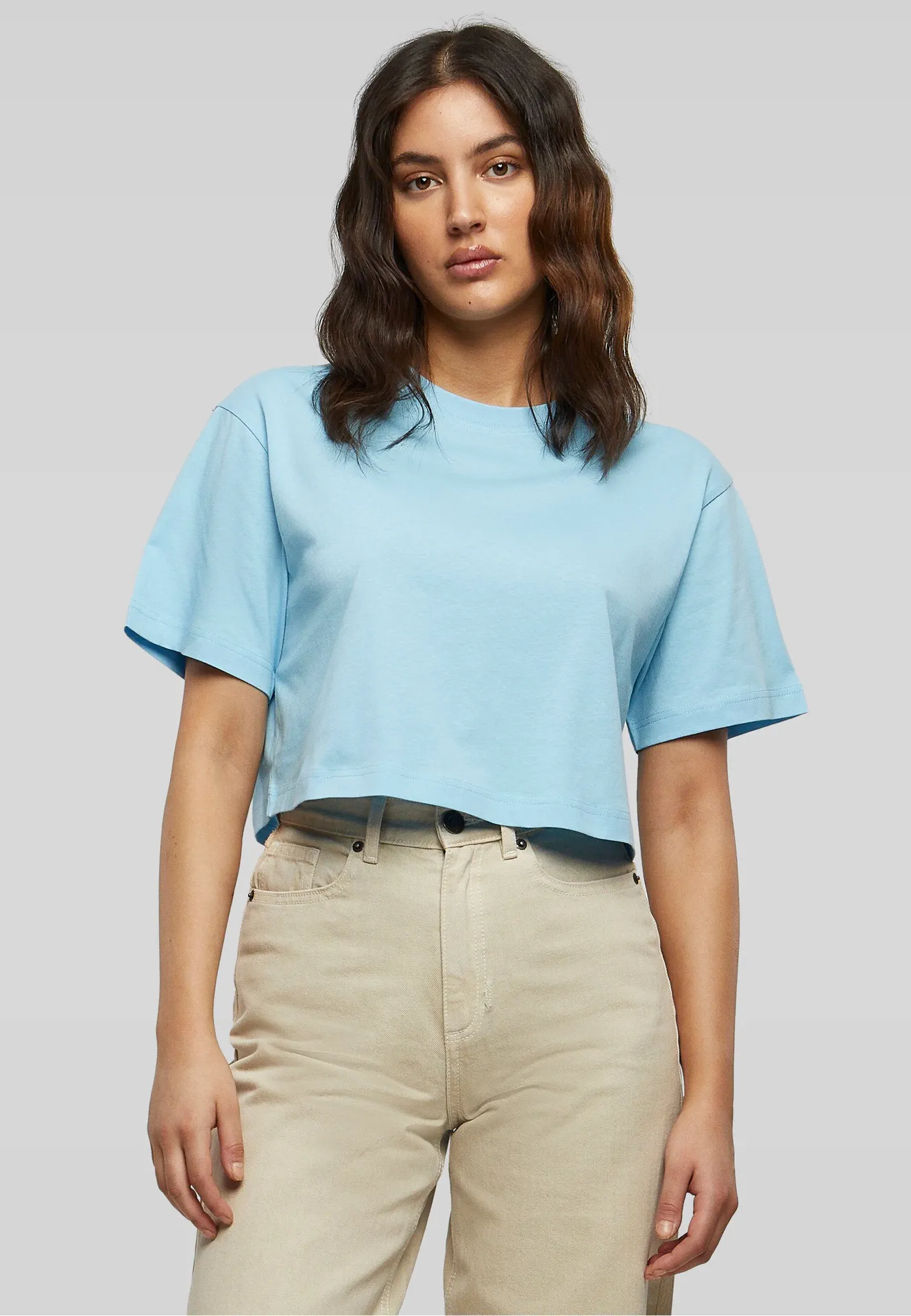 Build Your Brand Ladies Short Oversized Tee