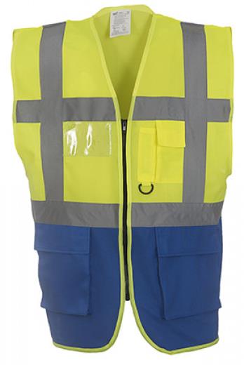 hi-vis yellow/royal blue