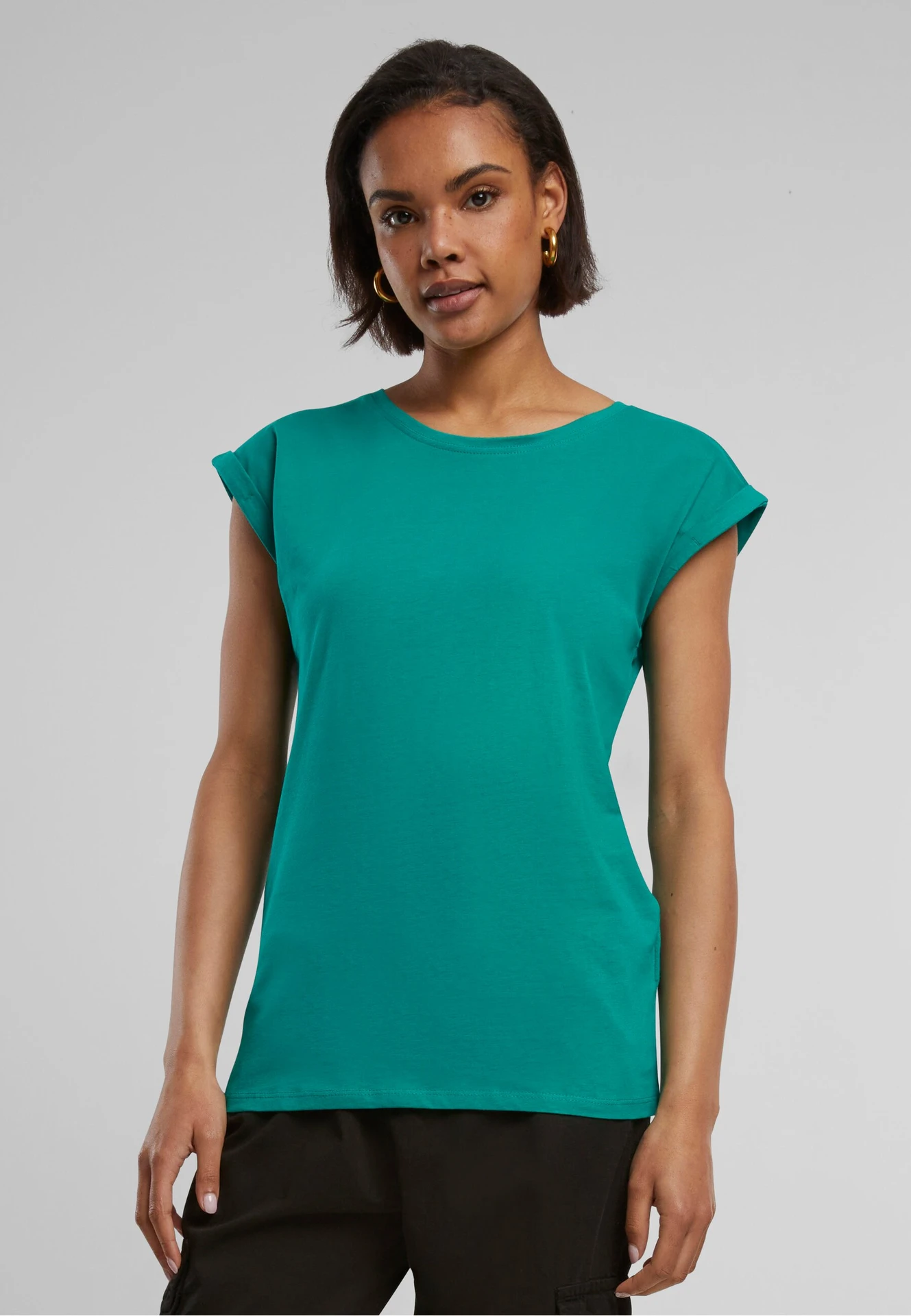 Build Your Brand Ladies Extended Shoulder Tee