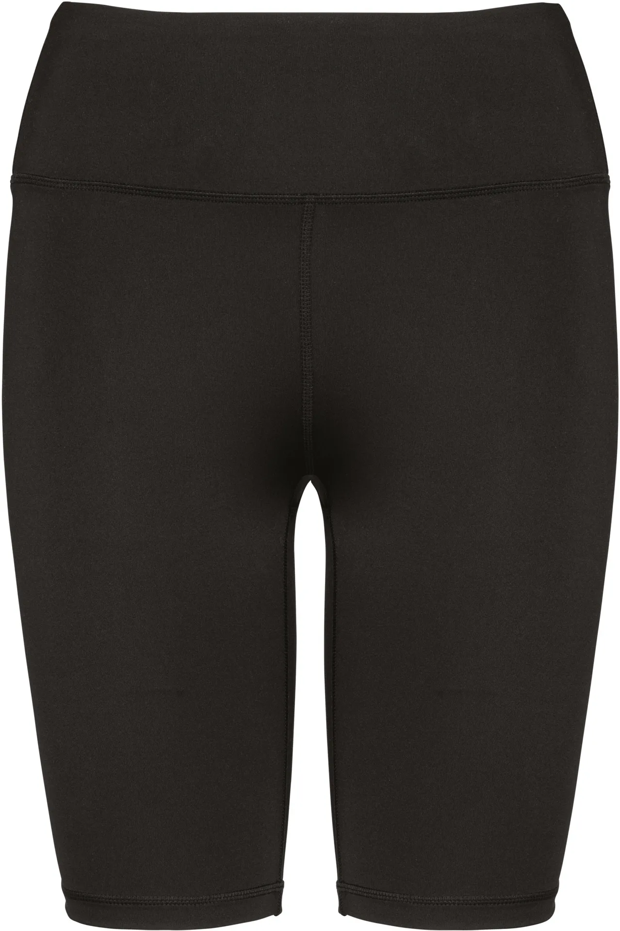 kariban-PA1017-kurze-damen-sporthose-black-front-3 Kariban Kurze Damen Sporthose
