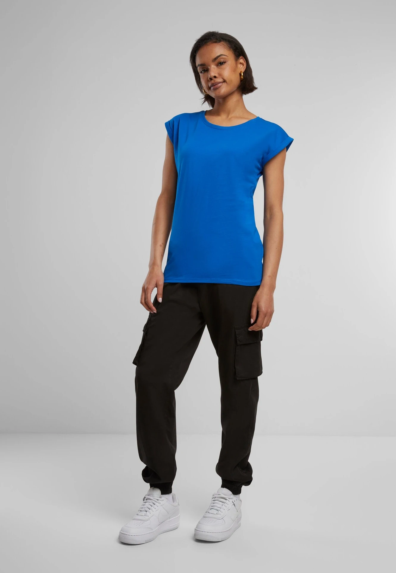 Build Your Brand Ladies Extended Shoulder Tee