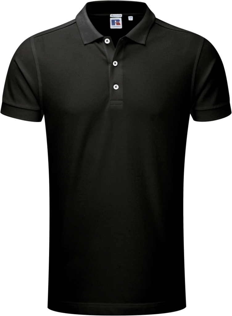 Russell Men`s Fitted Stretch Polo