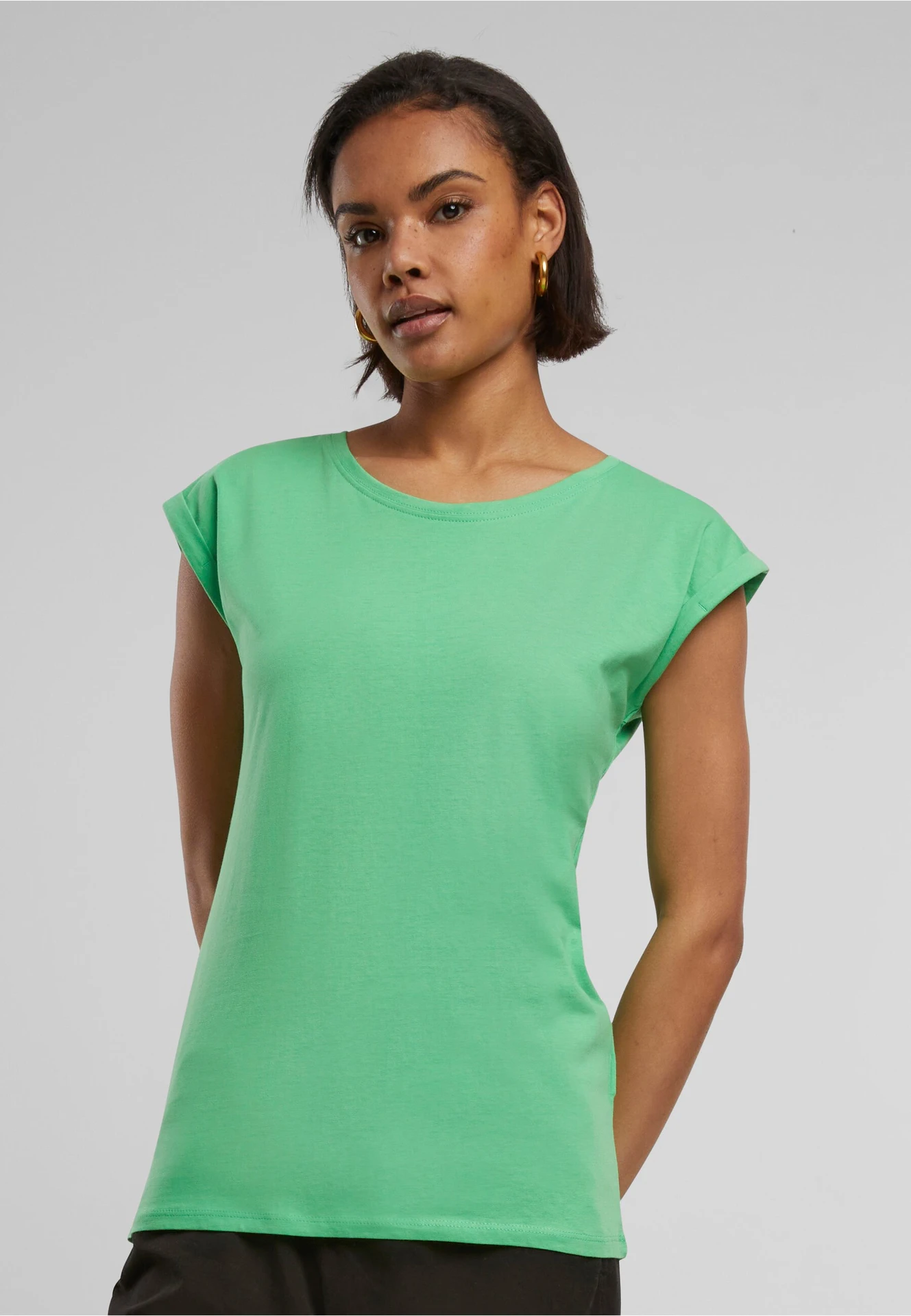Build Your Brand Ladies Extended Shoulder Tee