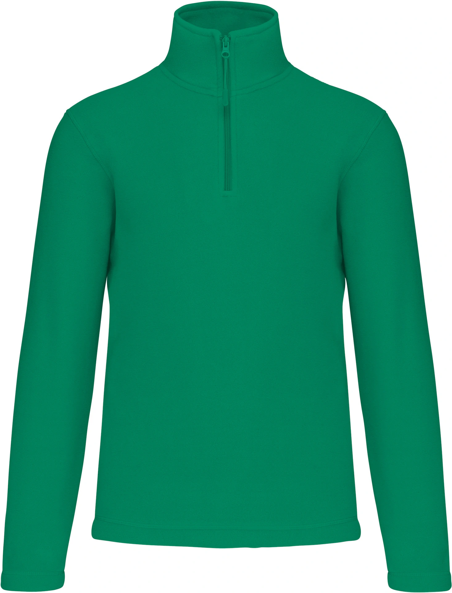 kariban-K912-microfleece-pullover-mit-viertel-zip-enzo-kellygreen-front-3 Kariban Microfleece Pullover mit 1/4 Zip "Enzo"
