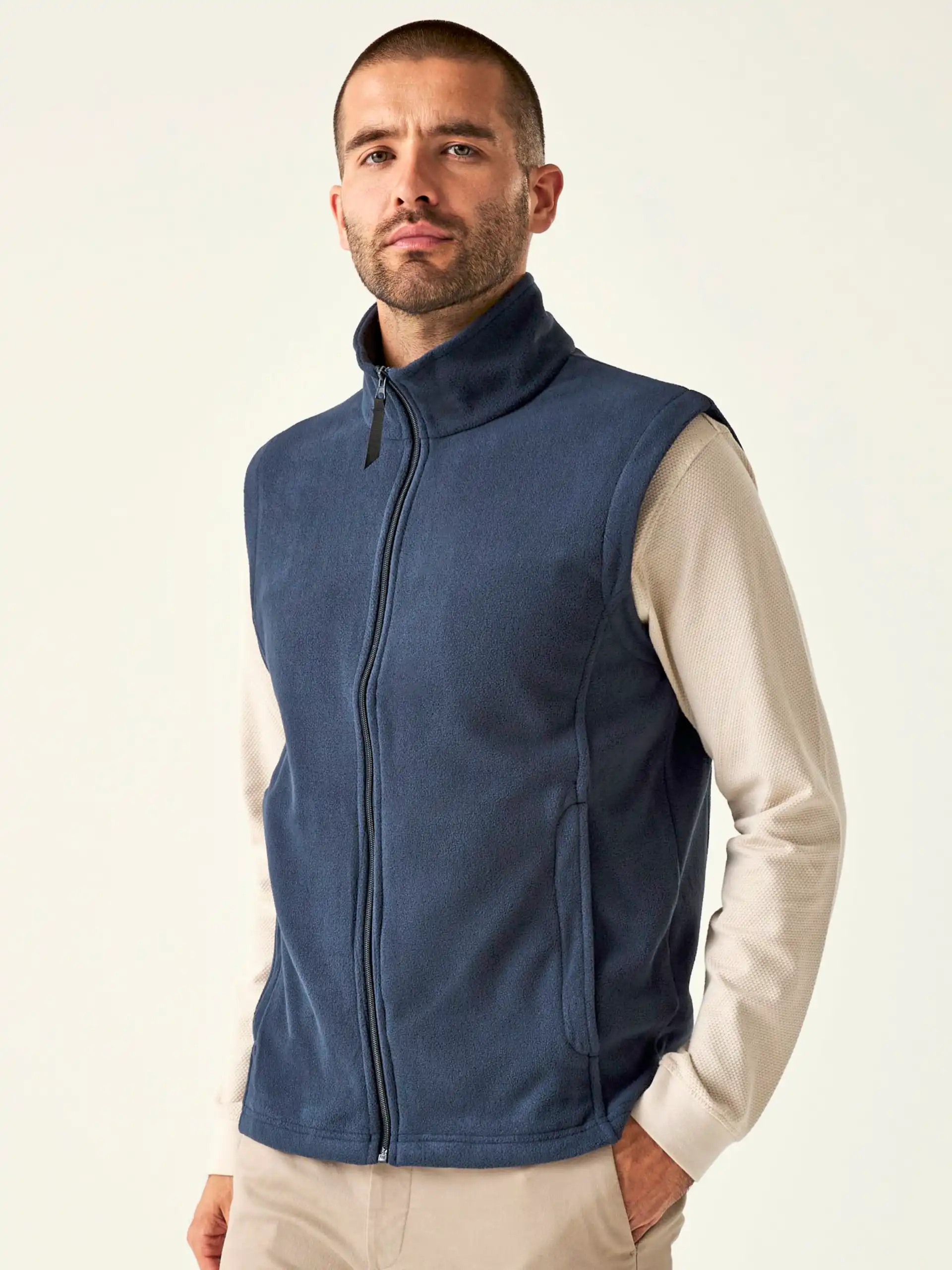 regatta-tra801-micro-fleece-bodywarmer-dark-navy-model-1 Regatta Micro Fleece Bodywarmer